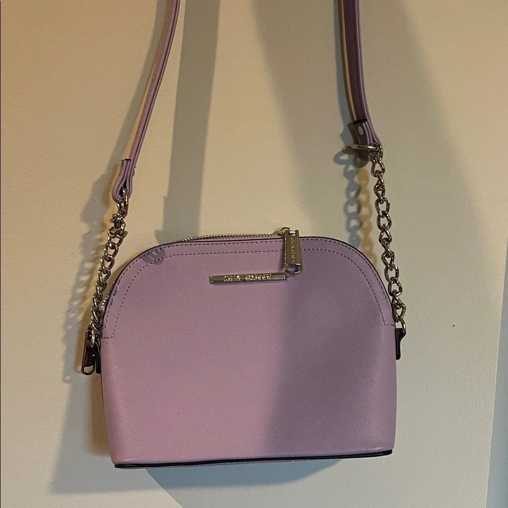 Steve Madden Lavender Dome Crossbody with Silver Chain